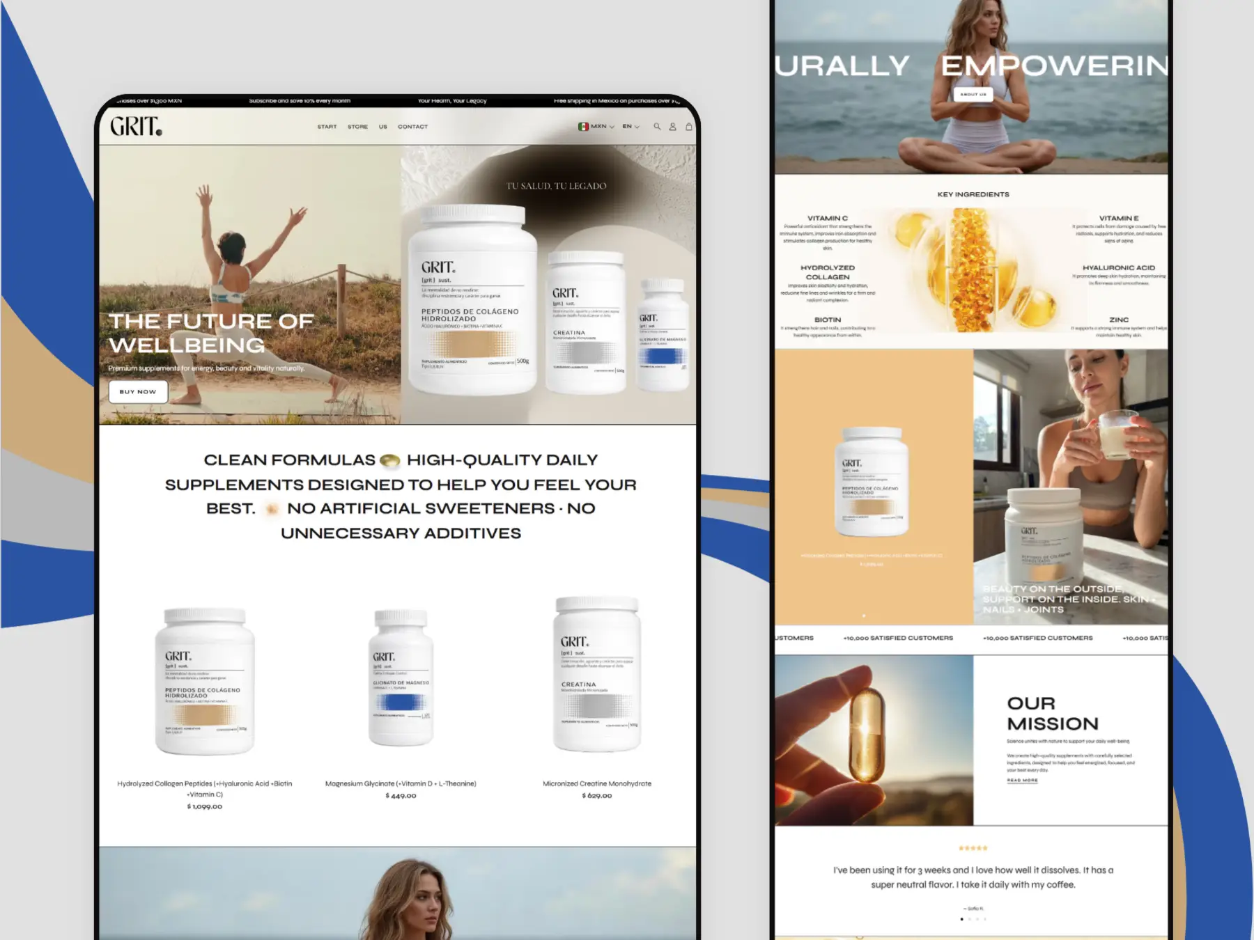 Grit store — homepage screenshot 4