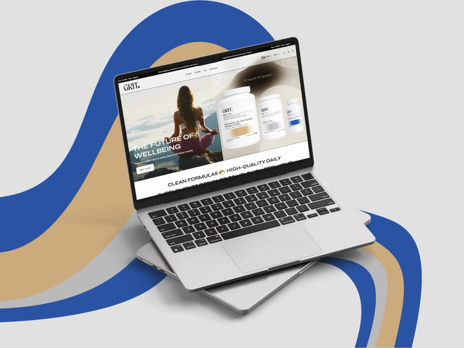 Grit Shopify store homepage