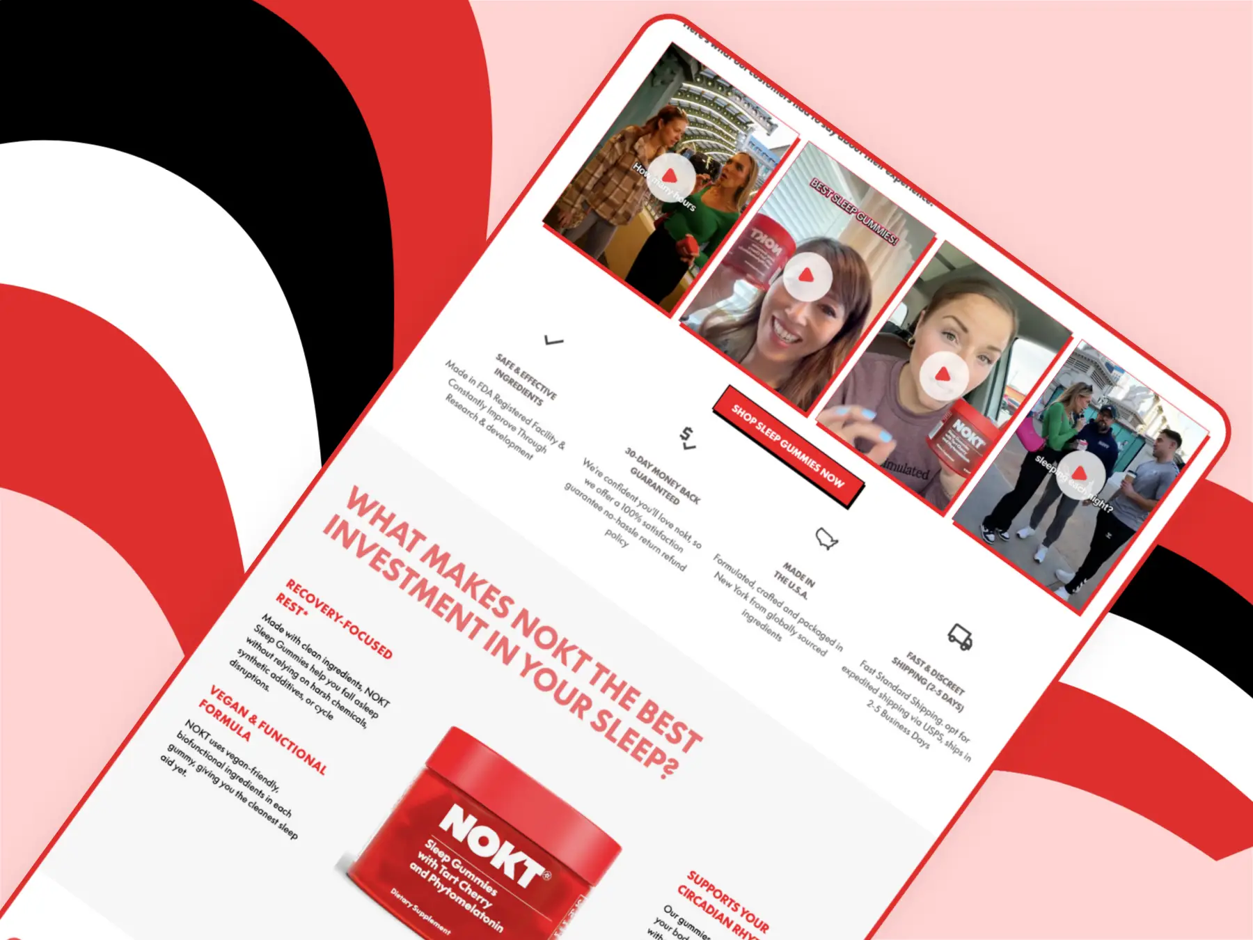 Nokt store — homepage screenshot 5