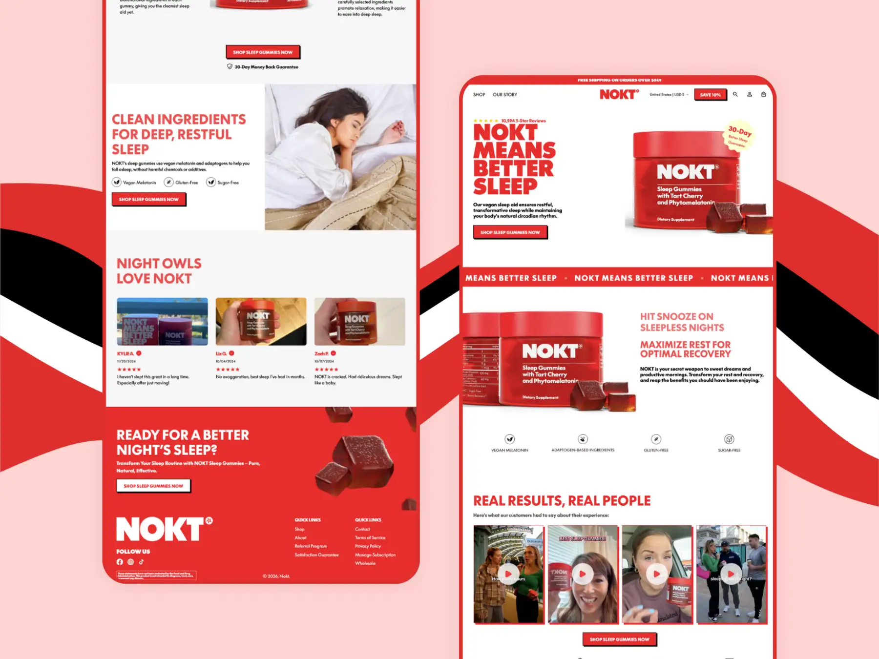 Nokt store — homepage screenshot 6