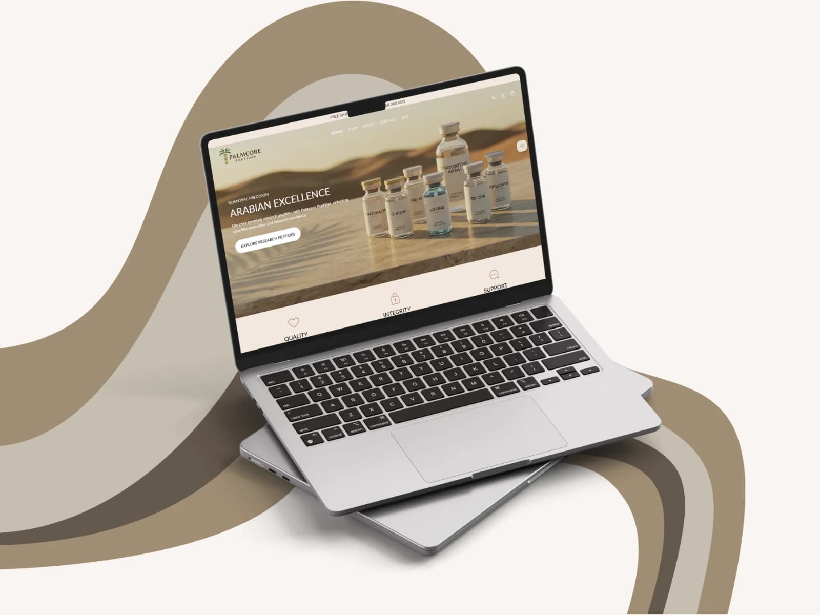Palmcore Shopify store homepage