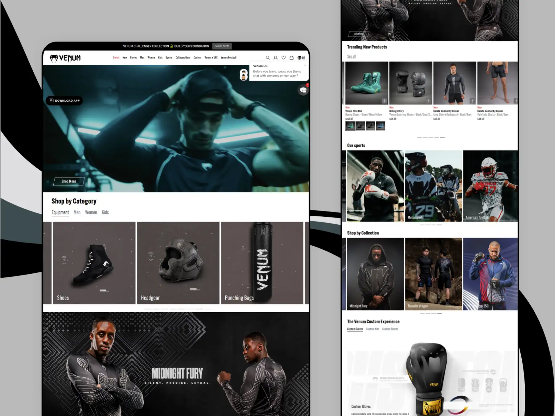 Venum store — homepage screenshot 4