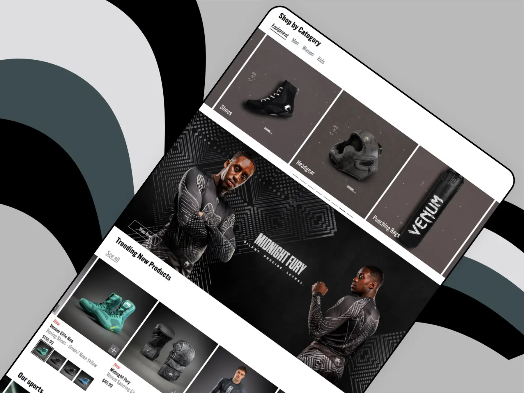 Venum store — homepage screenshot 5